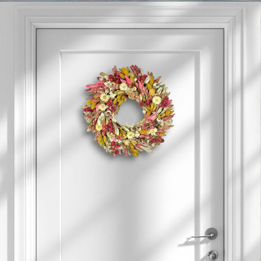 16" Peony Pink Garden Wreath