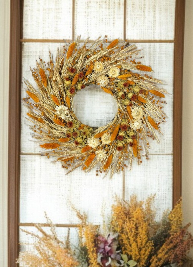 18" Copper Fields Wreath
