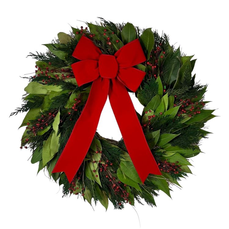 22" Traditional Forest Holiday Wreath
