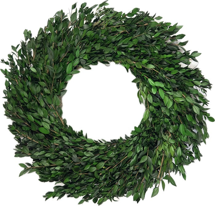 22" Green Myrtle Wreath