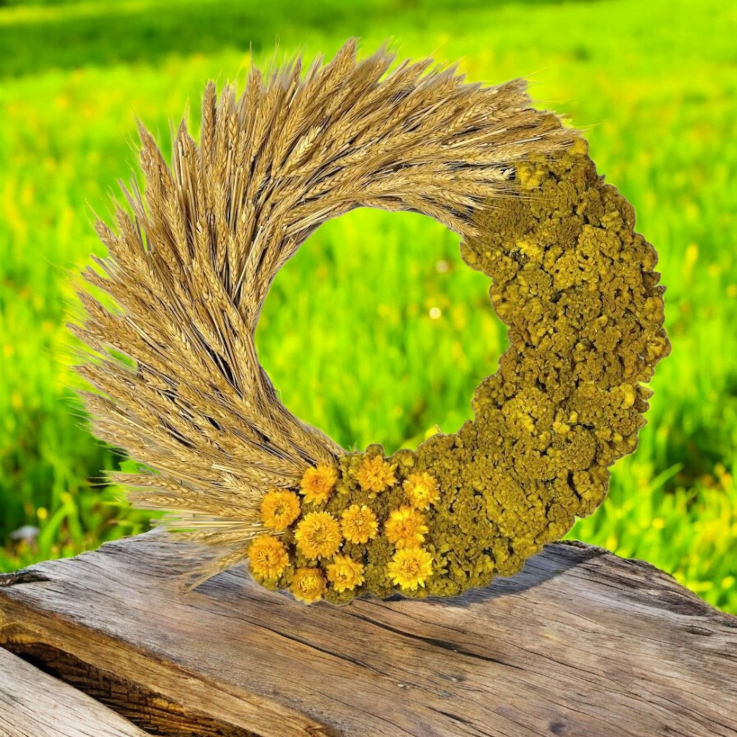 22" Harvest Honey Wreath