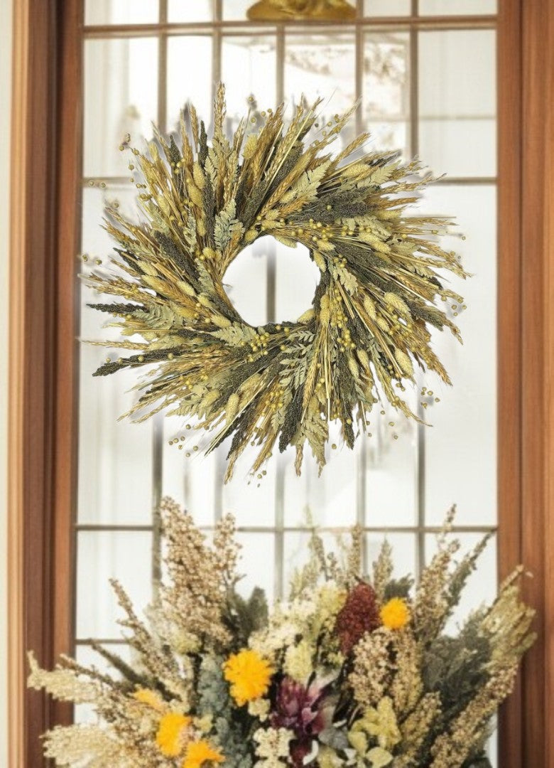 22" Sage and Sand Wreath