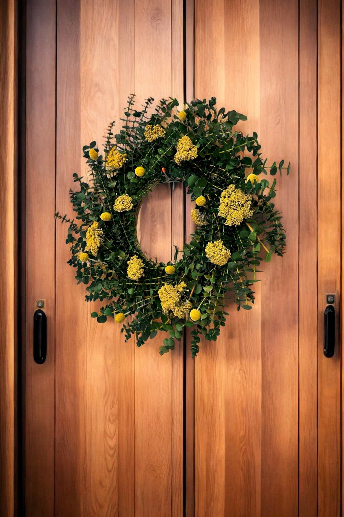 22" Green and Yarrow Wreath