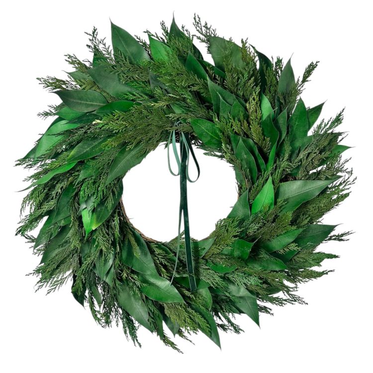 22" Seasonal Winter Greenery Wreath