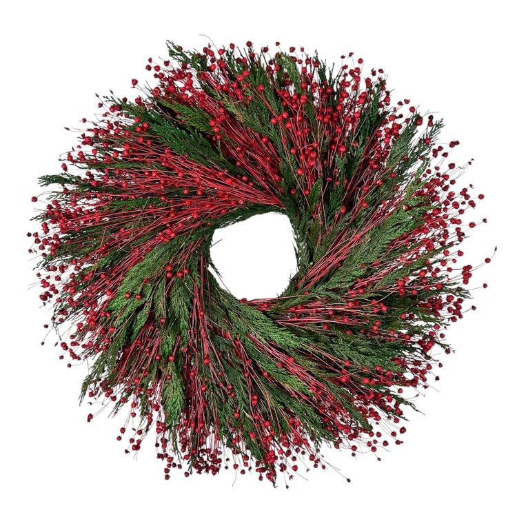 22" Jolly Holly Wreath