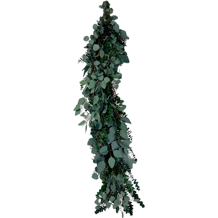 48" Spring Green Silver Dollar Garland