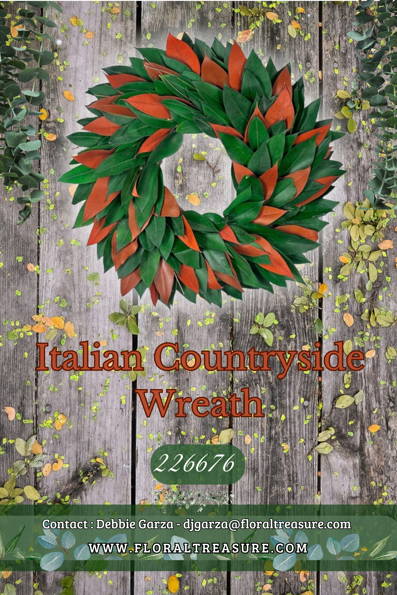 22" Italian Countryside Wreath
