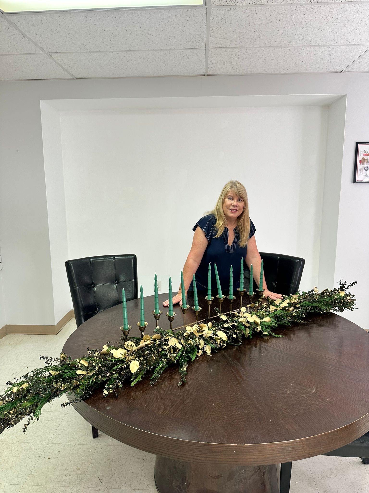 48" Golden Winter Garland