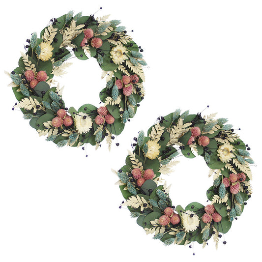 10" Floral Garden Set of Wreaths