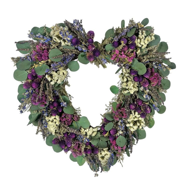 16" Lavender in the Mist Heart