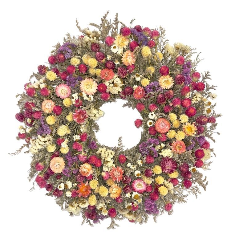 18" Pinky Perfect Wreath - In Stock - Floral Treasure186422 - R