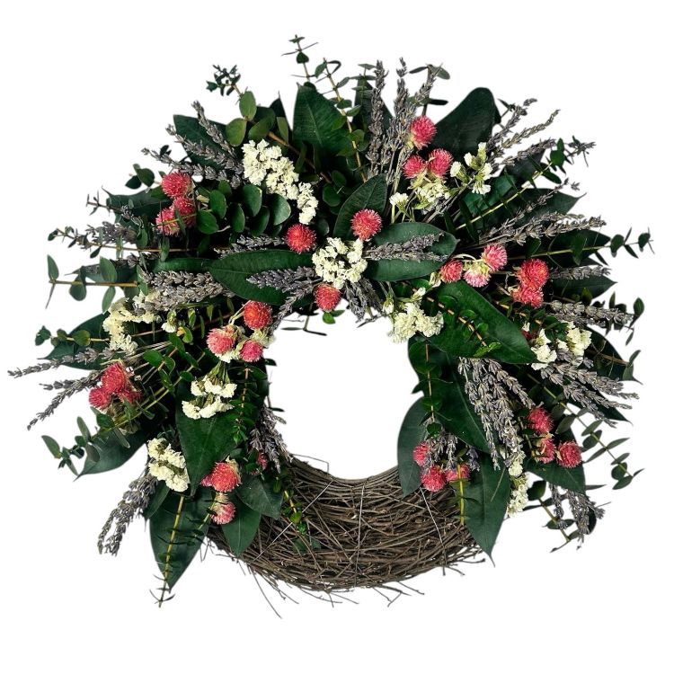 18" Lavender and Greenery Wreath