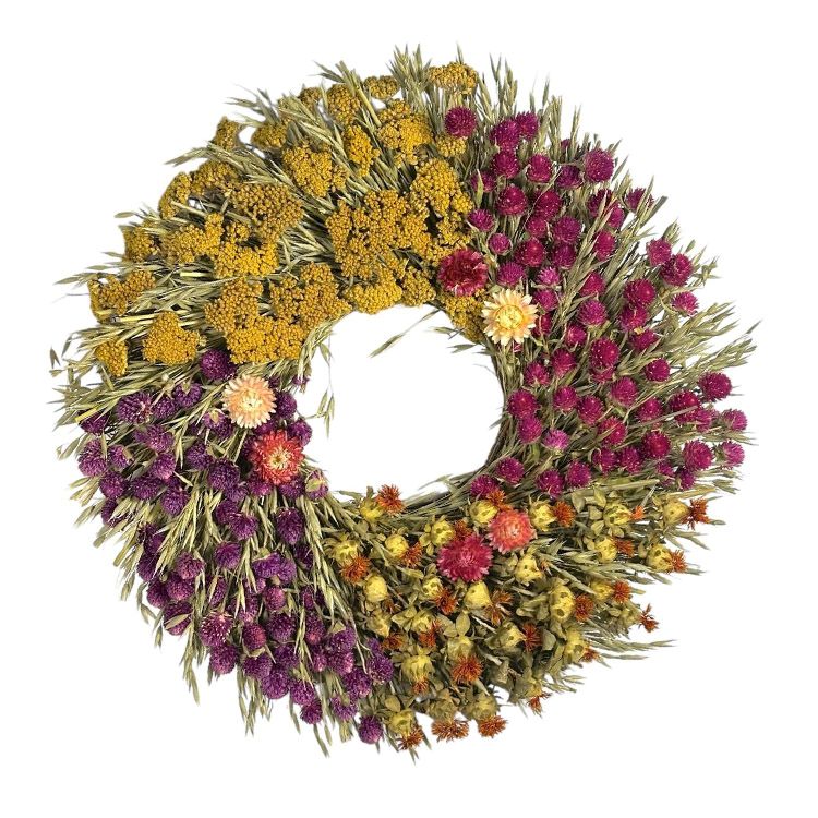 18" Fleur Garden Wreath