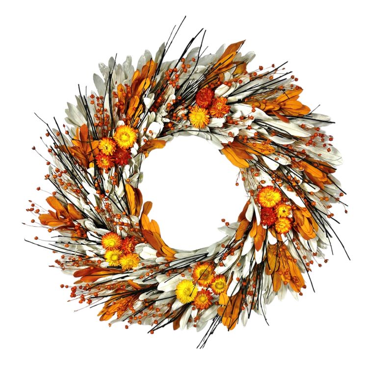 22" Autumn Moon Wreath