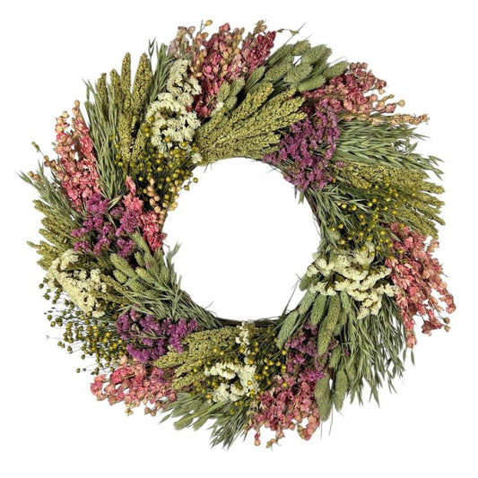 22" Pink & Sage Wreath