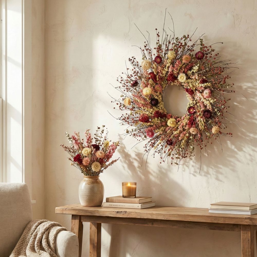 22" Strawberry Hill Wreath