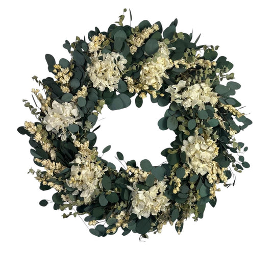 22″ Linen Garden Wreath