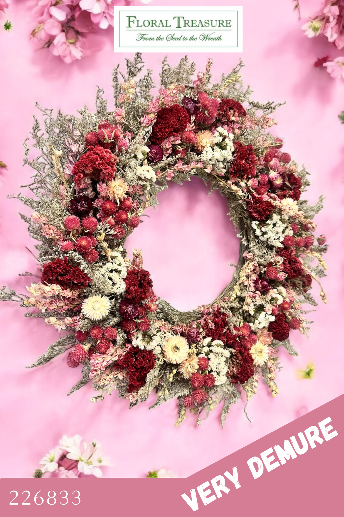 22" Very Demure Wreath