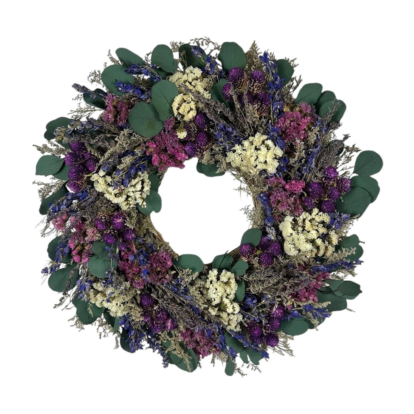 16" Lavender in the Mist Wreath