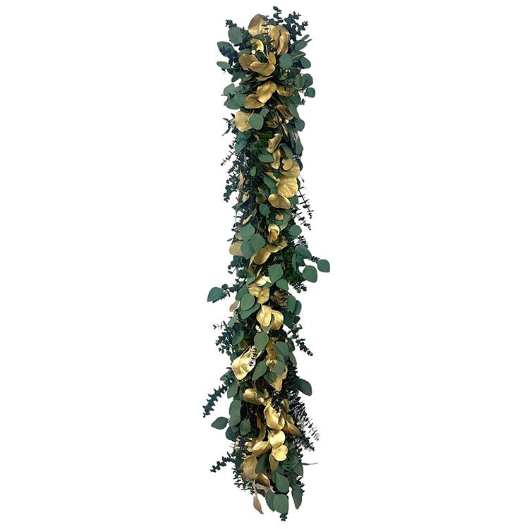 48" Golden Winter Garland